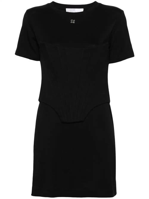 Black cotton dress GIUSEPPE DI MORABITO | 02PSDR3540229599